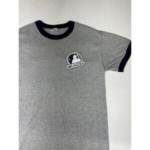 Seattle Mariners Ken Griffey Jr Radio Promo Shirt 100% Natural Gray Mens Medium